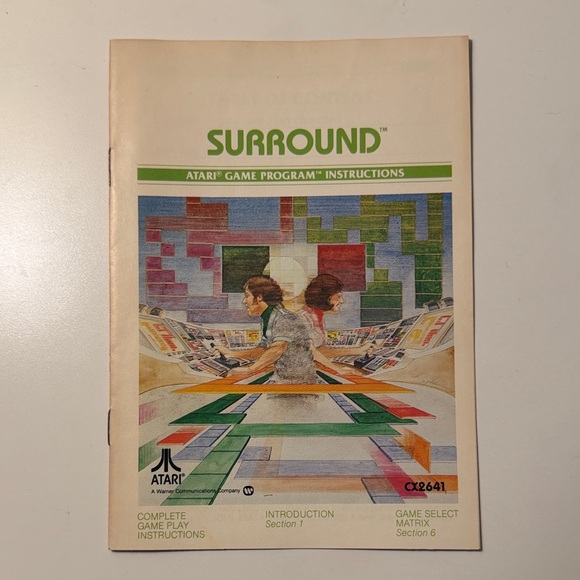 Atari Surround Video Game Manual - Picture 1 of 1